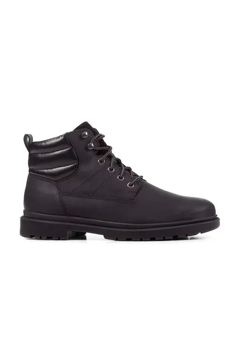 Δερμάτινα παπούτσια Geox U ANDALO A χρώμα: μαύρο, U26DDA 00045 C9999