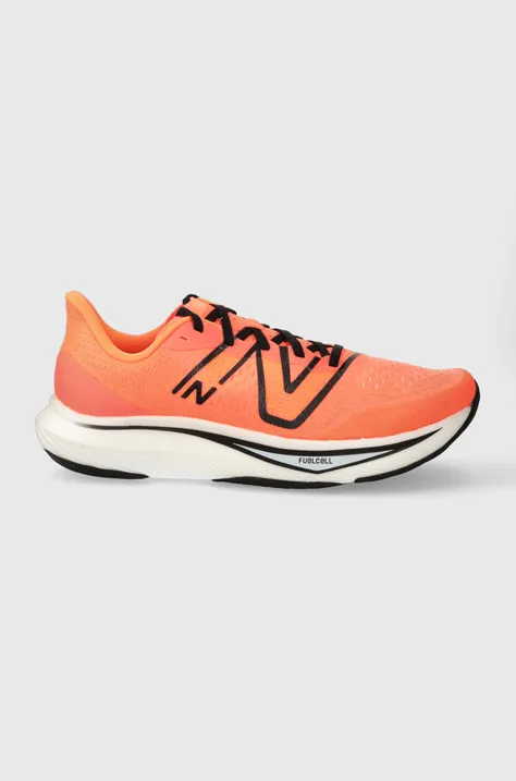 Bežecké topánky New Balance FuelCell Rebel v3 MFCXCD3 oranžová farba