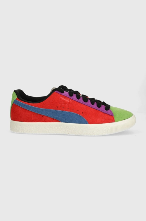 Замшевые кроссовки Puma Clyde Culture цвет белый 390088-01