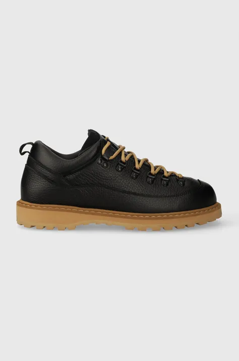 Diemme pantofi de piele Roccia Basso bărbați, culoarea negru DI23FWRBM.M01L006BLK