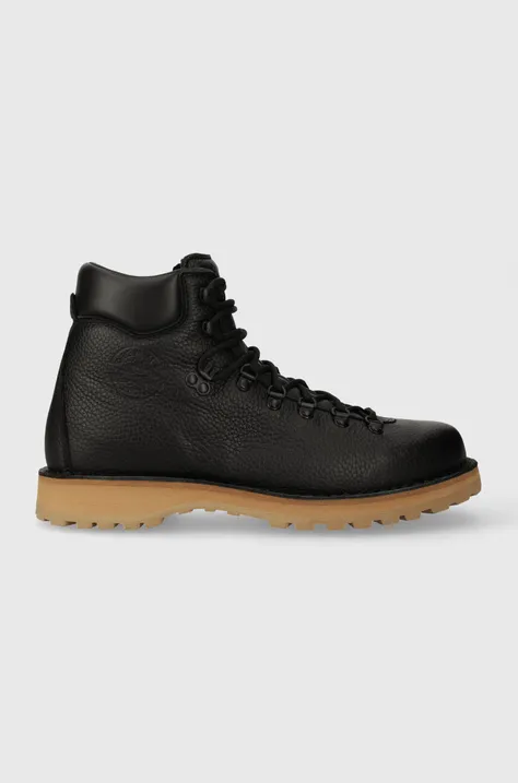 Diemme leather hiking boots Roccia Vet men's black color DI23FWRVM.I01L006BLK