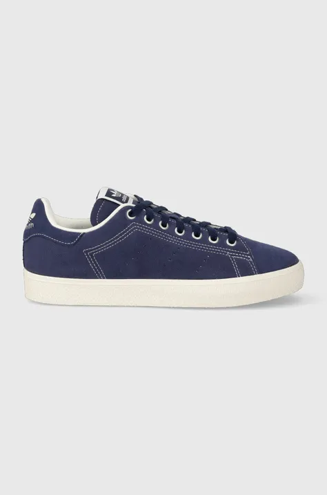 Σουέτ αθλητικά παπούτσια adidas Originals STAN SMITH χρώμα: ναυτικό μπλε