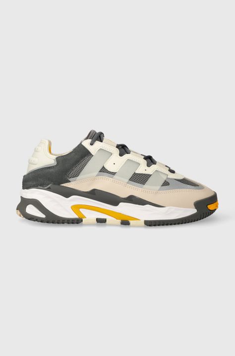 adidas Originals sneakers din piele Niteball culoarea: gri ID8072