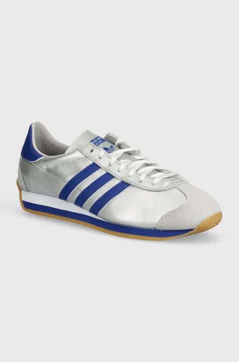 Kožne tenisice adidas Originals Country OG boja: srebrna