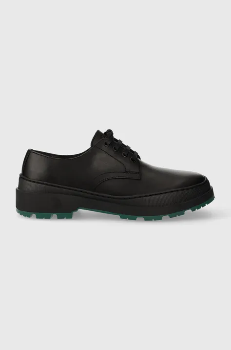 Δερμάτινα κλειστά παπούτσια Camper Brutus Trek χρώμα: μαύρο