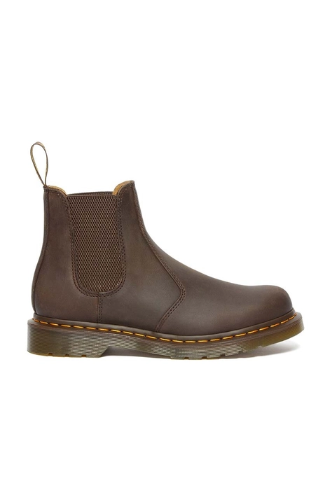 Ψηλές μπότες Dr. Martens 2976 YS χρώμα: καφέ, DM27486201