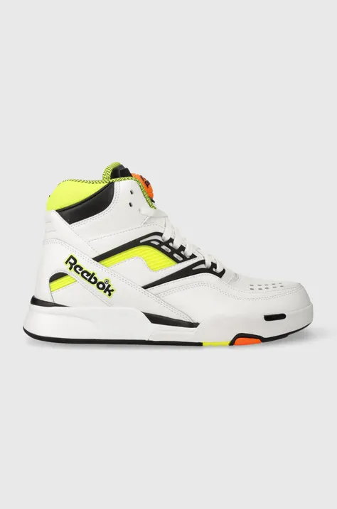 Δερμάτινα αθλητικά παπούτσια Reebok Pump TZ χρώμα: άσπρο