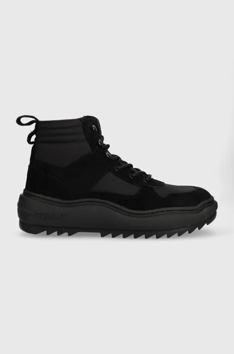 Кросівки Tommy Jeans TJM MIX MATERIAL BOOT колір чорний EM0EM01245