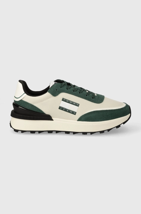 Tommy Jeans sneakersy TJM TECHNICAL RUNNER kolor zielony EM0EM01265