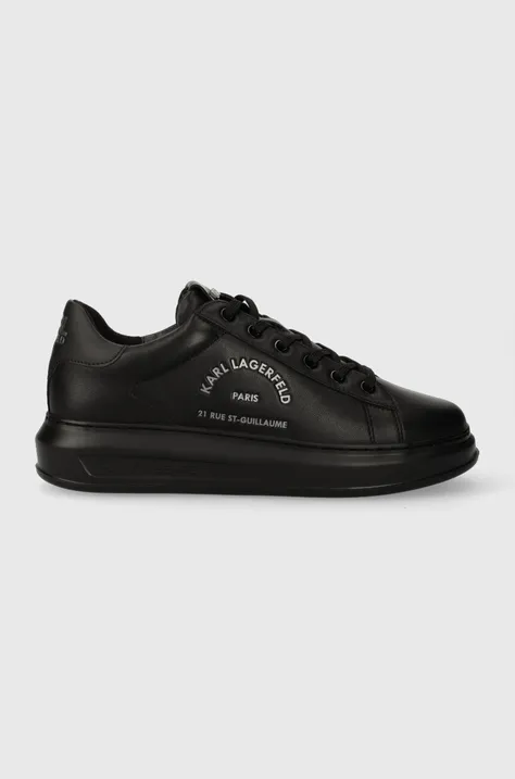 Δερμάτινα αθλητικά παπούτσια Karl Lagerfeld KAPRI MENS χρώμα: μαύρο, KL52538
