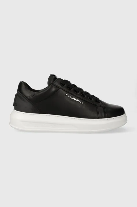 Δερμάτινα αθλητικά παπούτσια Karl Lagerfeld KAPRI MENS KC χρώμα: μαύρο, KL52577