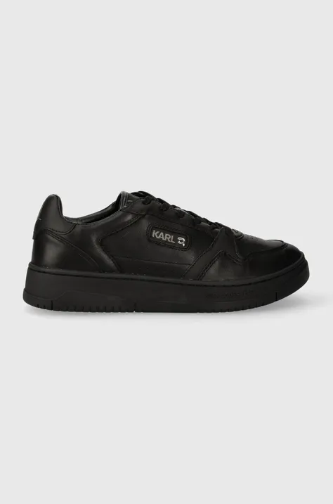 Δερμάτινα αθλητικά παπούτσια Karl Lagerfeld KREW KL χρώμα: μαύρο, KL53020