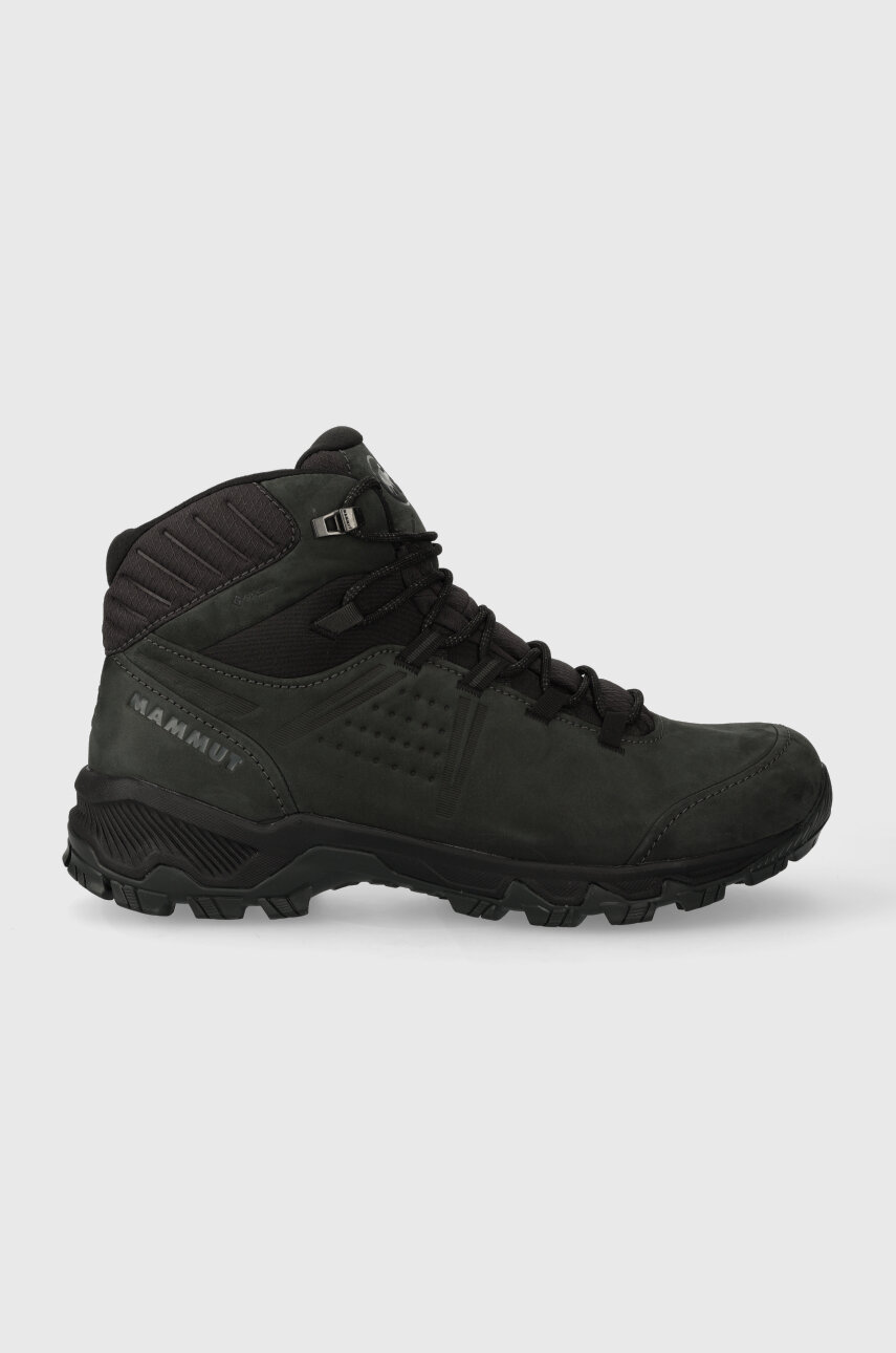 Topánky Mammut Mercury IV Mid GTX pánske, čierna farba, jemne zateplené