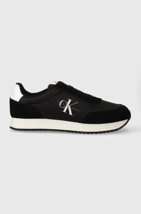 Αθλητικά Calvin Klein Jeans RETRO RUNNER SU-NY MONO χρώμα: μαύρο, YM0YM00746