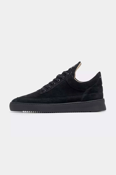 Semišové tenisky Filling Pieces Low Top Suede čierna farba, 10122791847