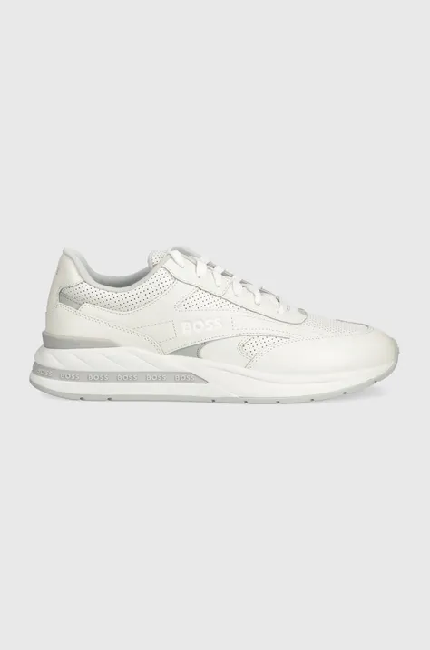 Δερμάτινα αθλητικά παπούτσια BOSS Kurt χρώμα: άσπρο, 50502902 F350502902