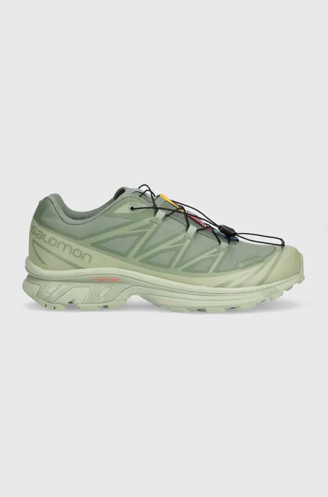 Salomon shoes XT-6 GTX men's green color L47292000