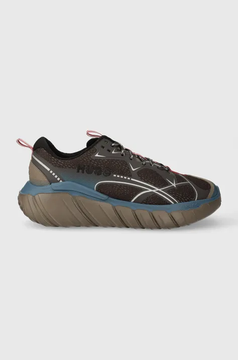 Sneakers boty HUGO Xeno hnědá barva, 50503042