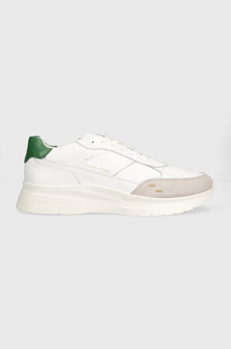 Kožené tenisky Filling Pieces Jet Runner bílá barva, 17127361901
