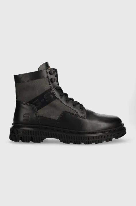 Кожаные ботинки G-Star Raw VETAR II HGH LEA мужские цвет чёрный 2342052803.BLK