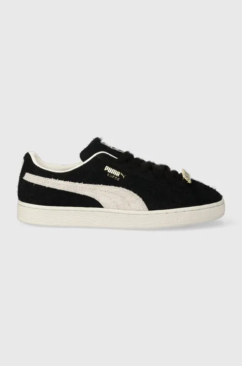 Semišové sneakers boty Puma černá barva