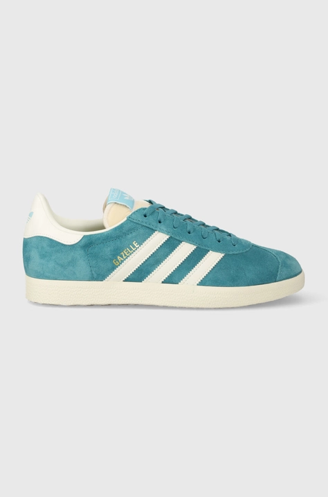 Велурени маратонки adidas Originals Gazelle в синьо IG1061