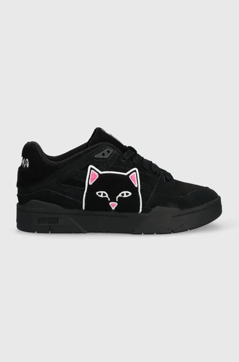 Puma sneakers din piele intoarsă Puma x RIPNDIP culoarea negru