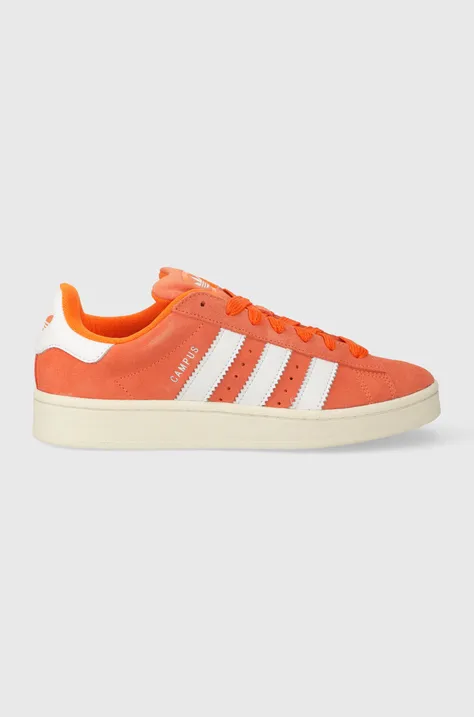 Semišové tenisky adidas Originals oranžová farba