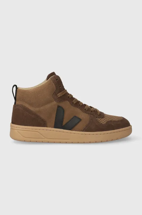 Veja sneakers V-15 Suede brown color VQ0303310B