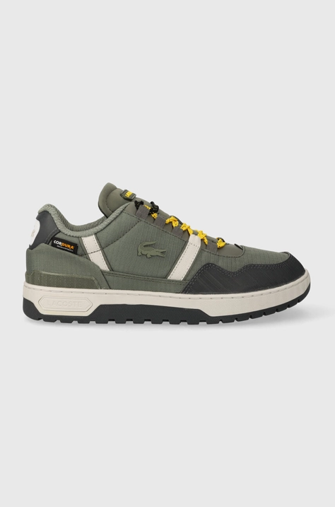 Sneakers boty Lacoste T-Clip Winter Textile Outdoor zelená barva, 46SMA0087