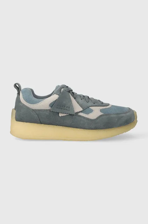 Clarks suede sneakers x Ronnie Fieg Lockhill blue color 26173375