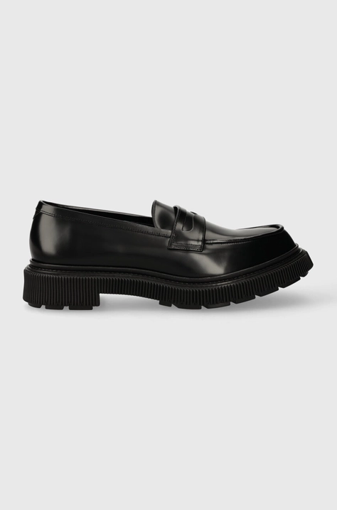 ADIEU leather loafers Type 159 men's black color 159