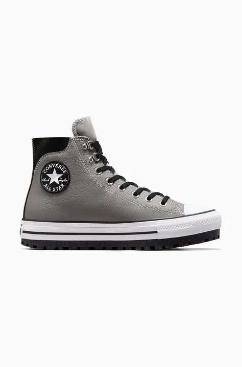 Converse leather trainers Chuck Taylor AS City Trek Waterproof men's gray color A05575C