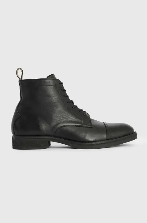 AllSaints buty skórzane Drago Boot męskie kolor czarny MF561Z