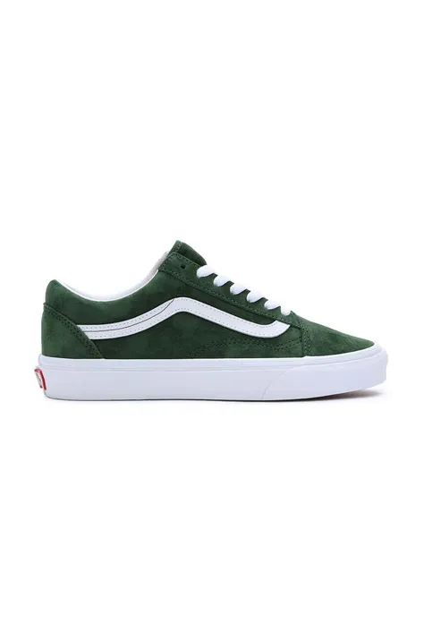 Σουέτ sneakers Vans Old Skool χρώμα: πράσινο, VN0007NTBXU1
