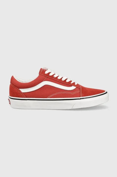 Πάνινα παπούτσια Vans Old Skool χρώμα: κόκκινο, VN0005UF49X1