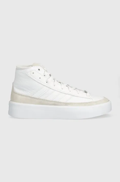 Δερμάτινα ελαφριά παπούτσια adidas χρώμα: άσπρο