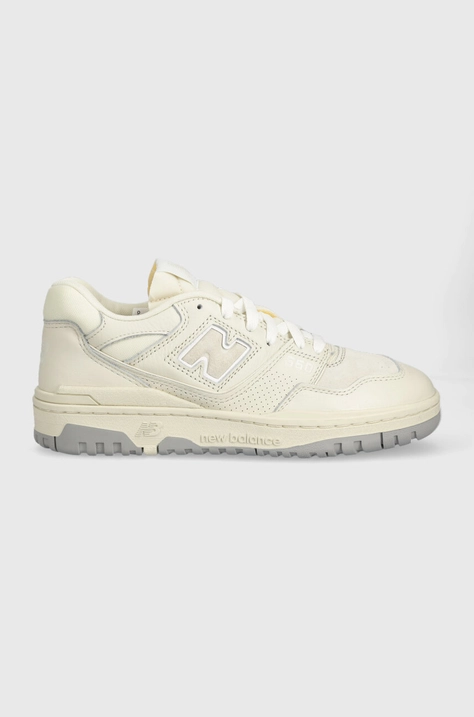 Кожени маратонки New Balance BB550PWD в бежово