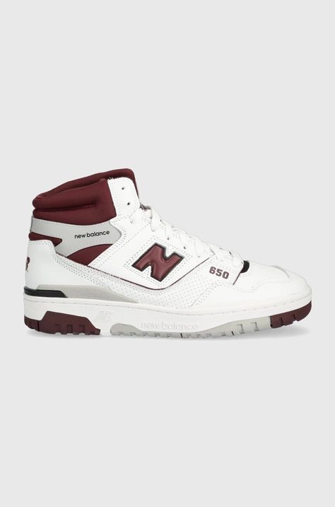 Kožne tenisice New Balance BB650RCH boja: bijela