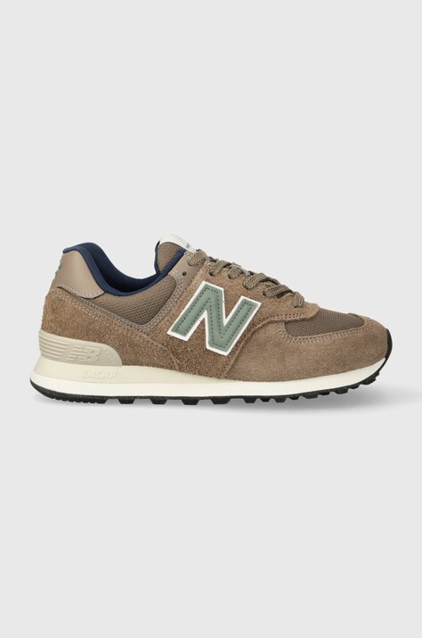 Tenisky New Balance U574SBB hnedá farba