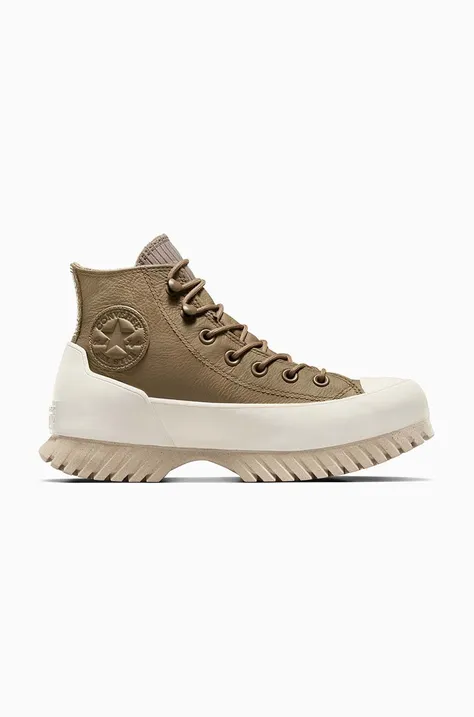 Πάνινα παπούτσια Converse Chuck Taylor All Star Lugged Winter 2.0 χρώμα: πράσινο, A04634C