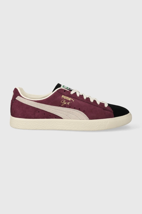 Велурени маратонки Puma Clyde OG в бордо