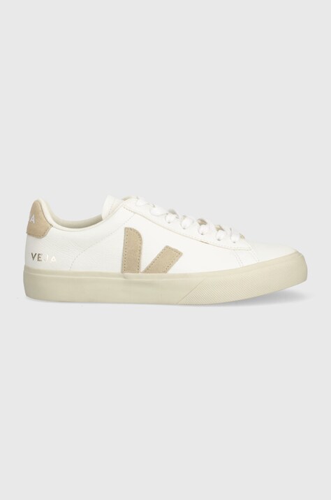 Veja sneakers din piele Campo culoarea alb