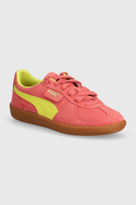 Puma sneakers din piele intoarsă Palermo Cobalt Glaze culoarea portocaliu, 396463