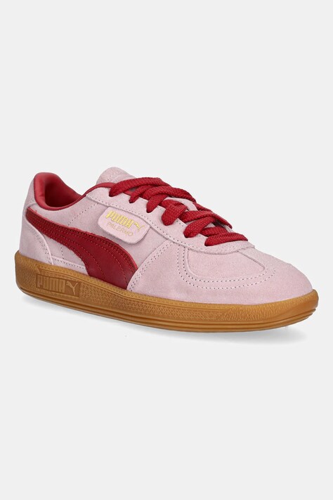 Puma sneakers din piele intoarsă Palermo Cobalt Glaze culoarea roz, 396463