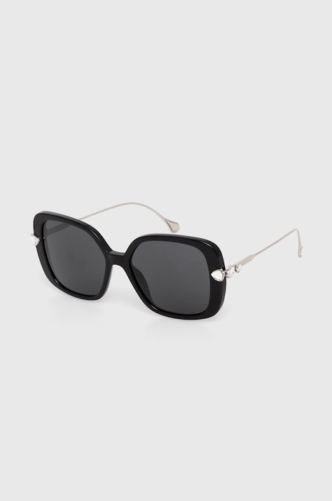 Swarovski okulary przeciwsłoneczne 5679543 MESMERA kolor czarny