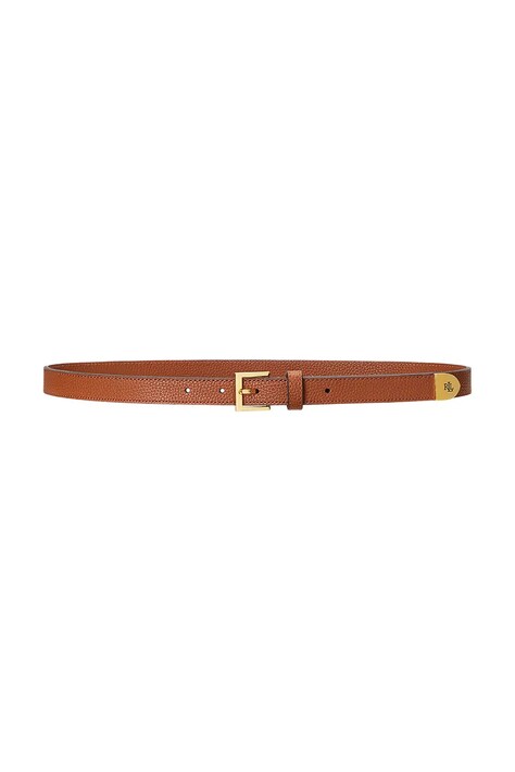 Lauren Ralph Lauren pasek damski skórzany brązowy 412912036