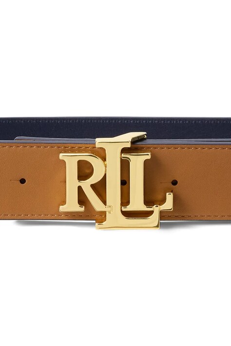 Lauren Ralph Lauren двосторонній ремінь жіночий шкіряний — AW23-PAD01U, коричневий — фото 3