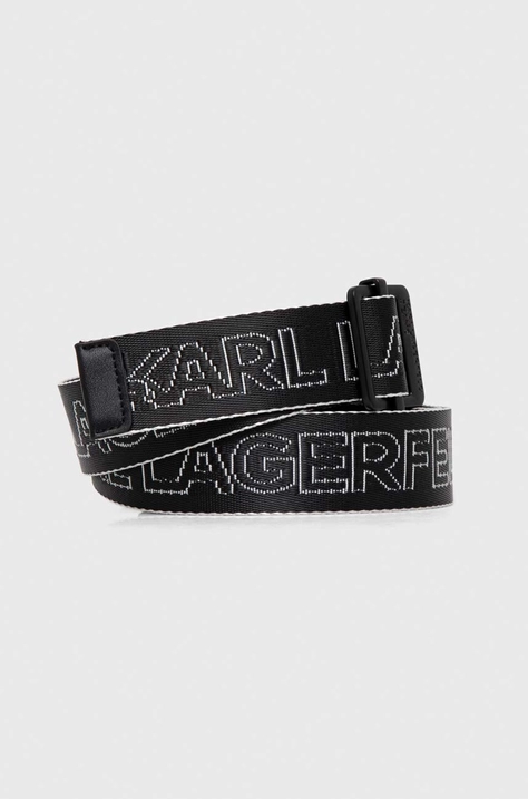 Pásek Karl Lagerfeld Jeans dámský, černá barva