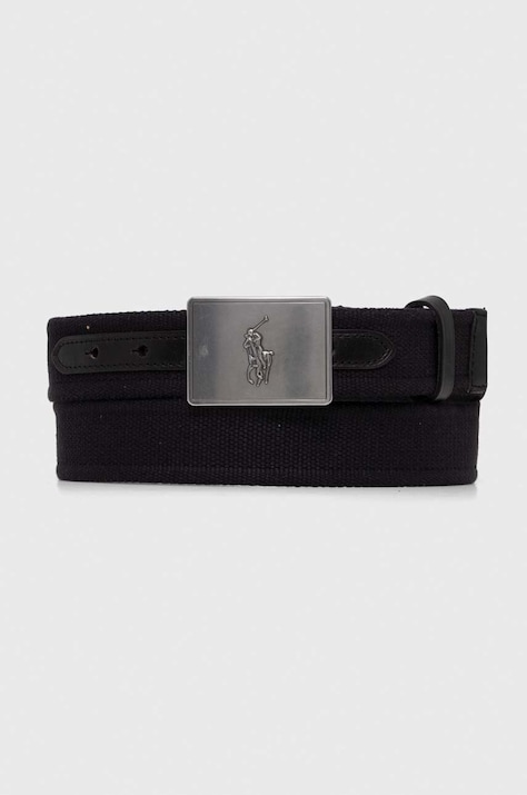 Polo Ralph Lauren curea bărbați, culoarea negru 405898368